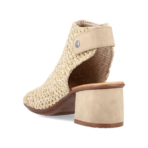 Rieker Damen Sandale Sandalen Sandalette Sandaletten Schuhe beige 64670 - Picture 4 of 11