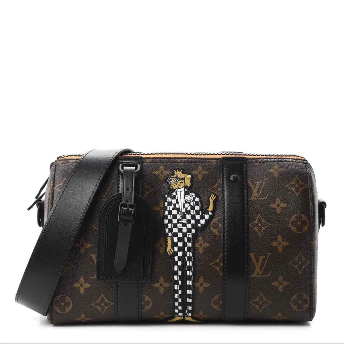 Louis Vuitton City Keepall checker b&w bag Virgil Abloh Zoom