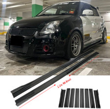 86,6"/2.2m Seitenschweller Sideskirts schwarzglanz Für Suzuki Swift Sport FZ/NZ