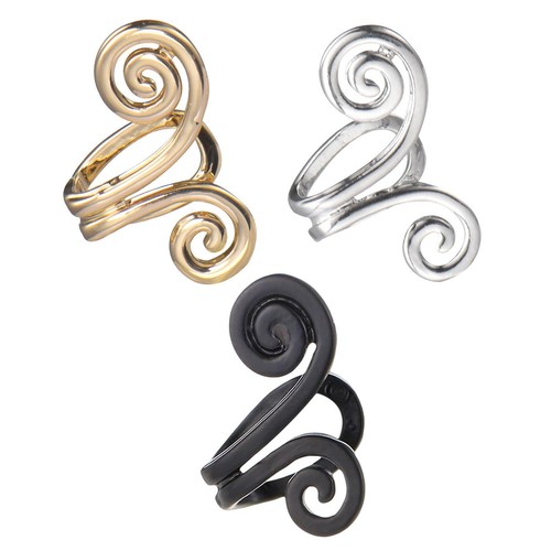 2PCS Non Pierced Ear Acupressure Detox Slimming Earrings Ear Cuff Clip for Women