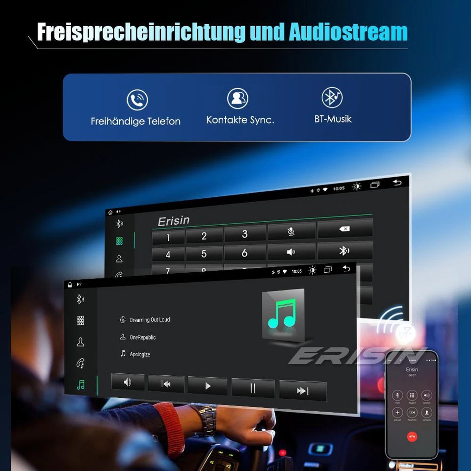 64GB 10.25" Android 12 Navi Autoradio GPS DAB+ CarPlay SWC DSP DTV 4G BMW X5 E53 - Bild 4 von 4