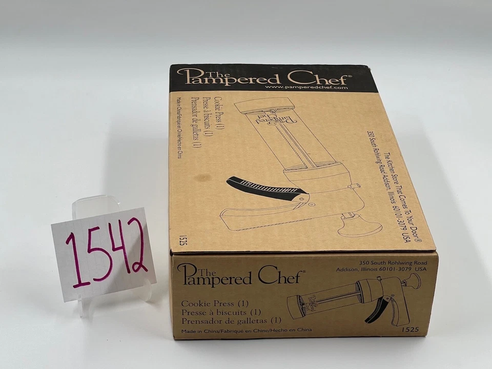 Pampered Chef - Cookie Press, Used but Complete In Original Box, Item #1525 - Image 2 of 3
