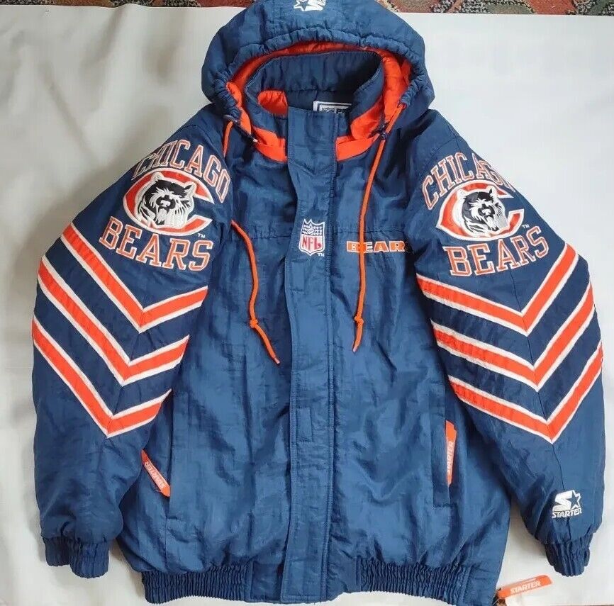 VINTAGE STARTER PRO LINE CHICAGO BEARS FULL ZIPP WITH HOOD VINTAGE STARTER PRO LINE CHICAGO BEARS FULL ZIPP WITH HOOD