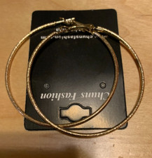 Fashion Jewelry Earrings hoop brushed gold