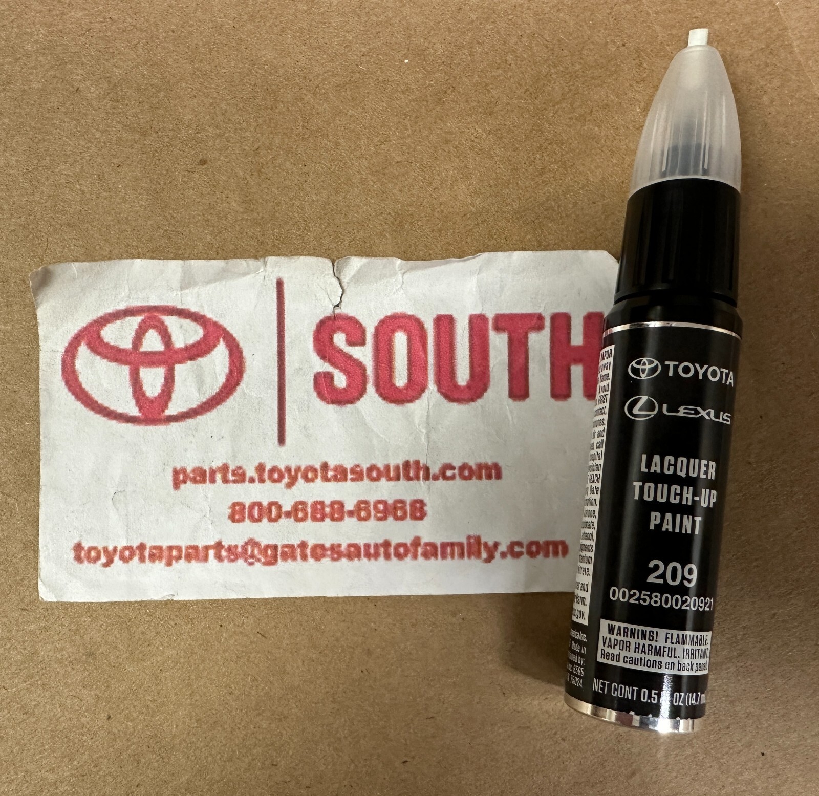 Genuine Toyota Lexus Touch Up Paint BLACK MICA 002580020921 209 eBay