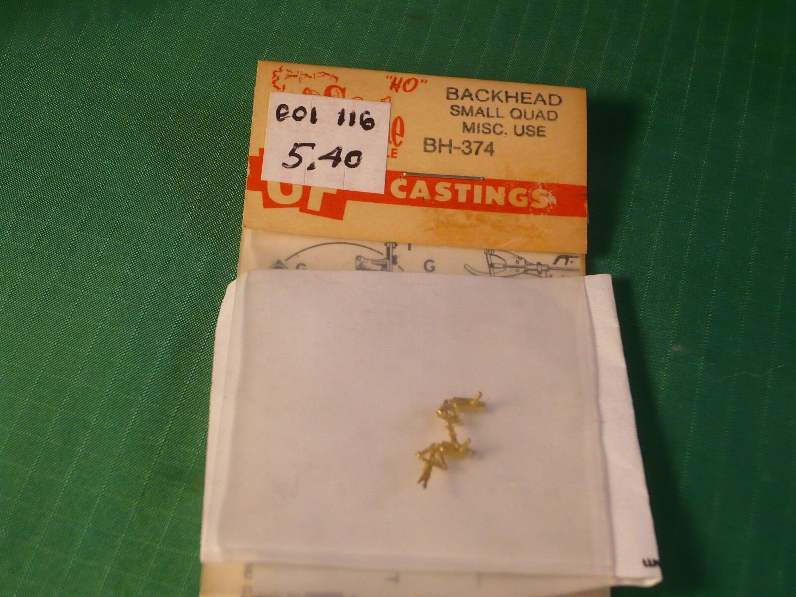 Cal-Scale HO #374 Small Quadrant: Use for injectors, small power reverse, etc.