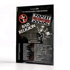 BAD RELIGION SOCIAL DISTORTION Tour 2024 Framed Concert Poster