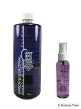 BEST SOLUTION Jewelry Cleaner 32oz Bottle with 2oz Travel Spray Bottle FREE GIFT