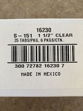 AVERY Index Tabs Printable Inserts 25 Self-Adhesive Tabs Clear 6 Packs 16230