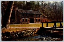 Postcard Granny White House Exterior Spring Hill State Park Mitchell, IN G9