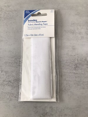Bondex White  Iron-On Fabric Mending Tape 1.25'' x 32'' each