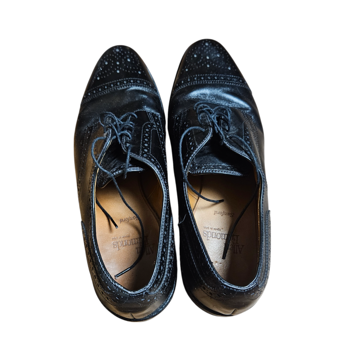 Allen Edmonds Sanford‎ Cap Toe Oxford Dress Shoes 9.5 C Leather Old Money 5207 Allen Edmonds Sanford Cap Toe Oxford Dress Shoes 9.5 C  main image 3