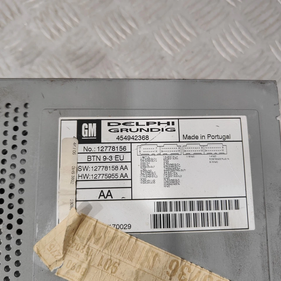 2009 SAAB 9-3 MULTIMEDIA & SAT NAV DISPLAY HEAD UNIT 12778156 #1 - Image 3 of 4