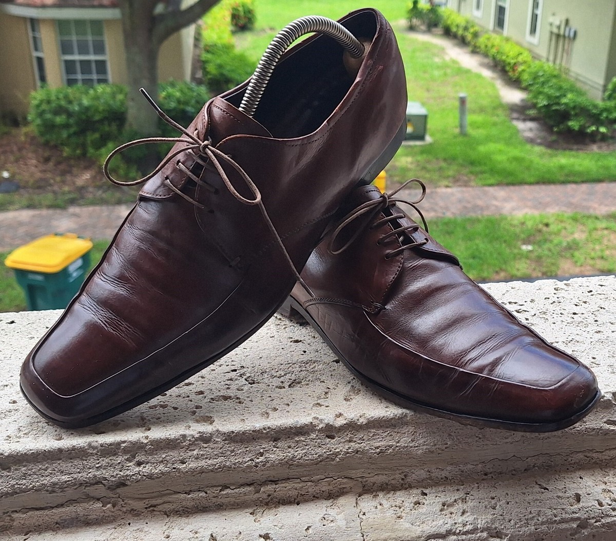 PRADA Mens Brown Leather Oxford UK 7, US