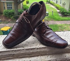 PRADA Mens Brown Leather Oxford UK 7, US 8