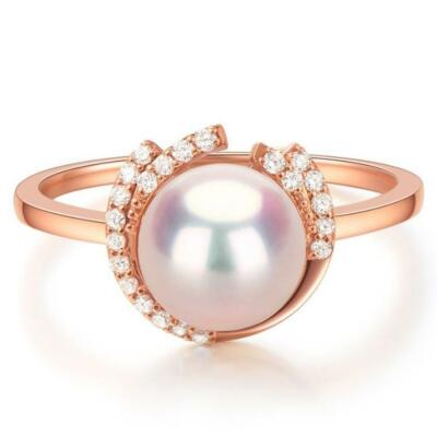 Adjustable lab pearl ring