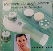 Sharper Image Microdermabrasion System Skin Rejuvenation Pro Cleansing Set NEW