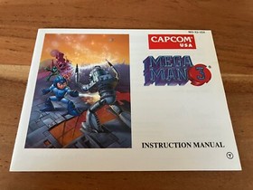Nintendo NES Spiel Mega Man 3 Modul original Schuber Verpackung Anleitung USA
