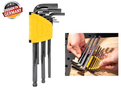 US-UPS Key Hex Set Metric Ball-End 9pc Long Garage Workshop DIY Allen Piece Bit