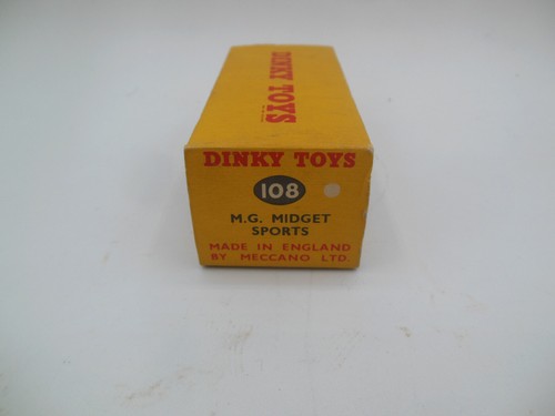 Dinky toys 108 MG Midget in white RN 28 Original & Superb VN Mint - Picture 8 of 12