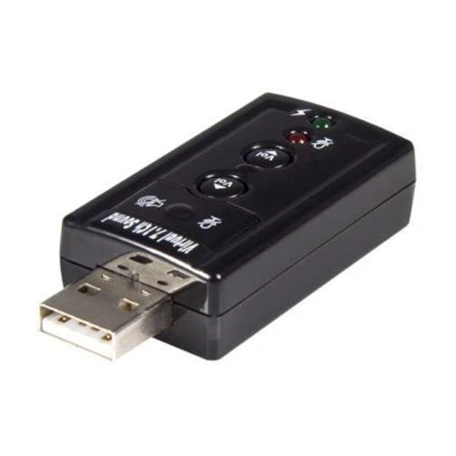 ICUSBAUDIO7 Startech Virtual 7.1 USB Stereo Audio Adaptor External Sound Card - Image 2 of 4