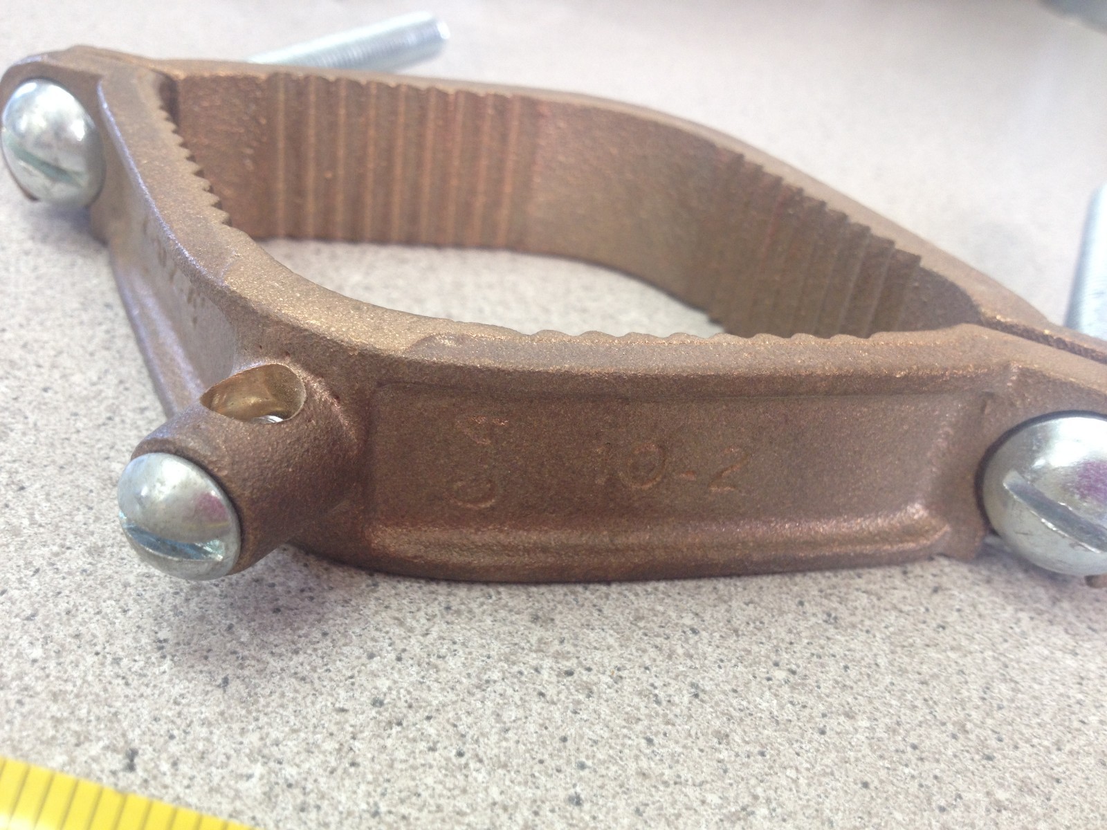 NOS Water Pipe Grounding Clamp UL Listed 102 Wire 21/2"4" Bronze/Copper/Alloy eBay