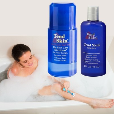 Tend Skin Kit 4oz Roll On Ingrown Hair Razor Bumps Burns Exp03