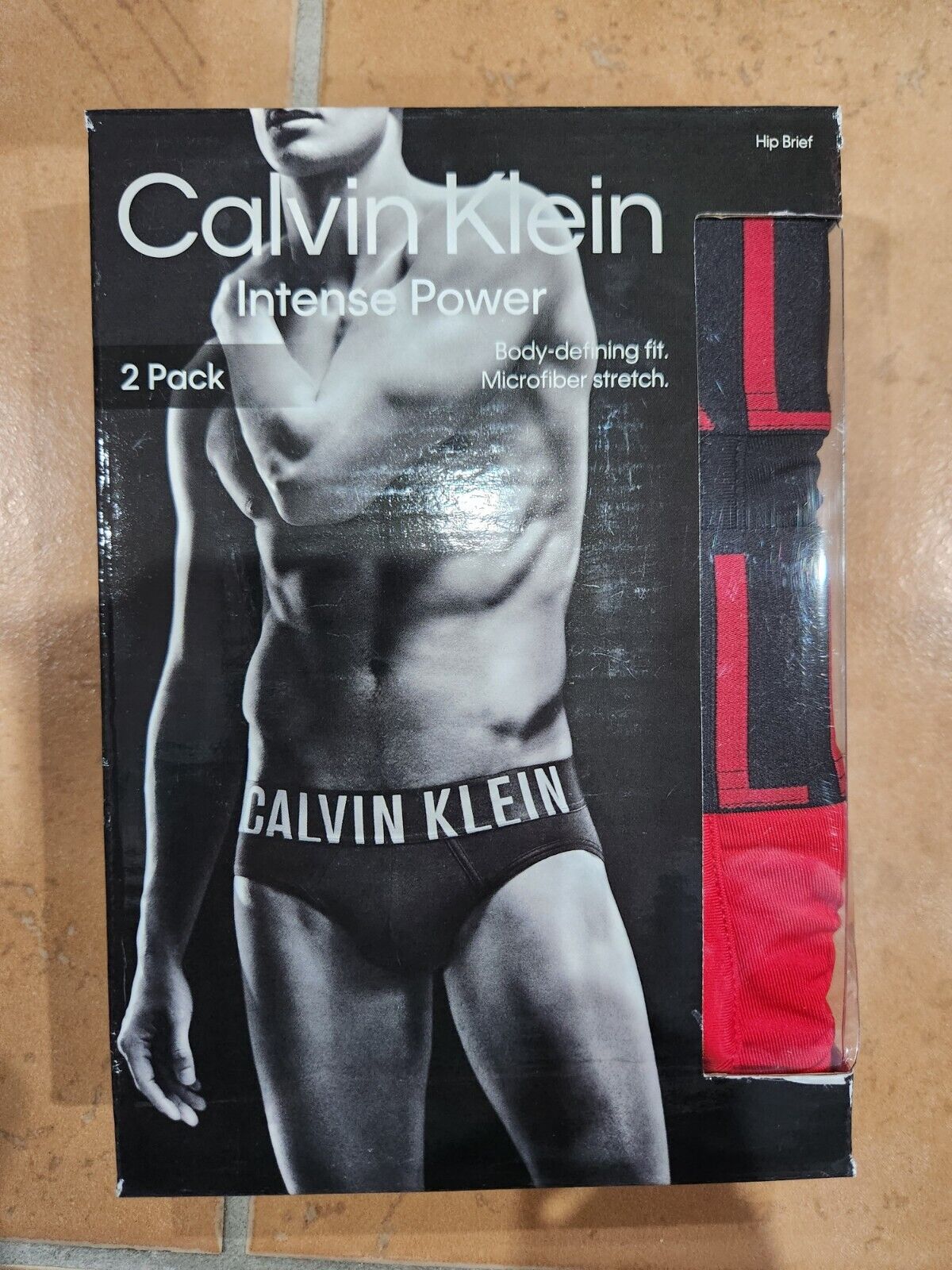 New CALVIN KLEIN CK Mens 2 Pack  Hip Briefs  Underwear Size Xlarge 