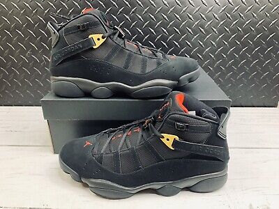Jordan 6 Rings 322992-065 Men Size 13 Basketball Shoes Red/Sulfur  Black/Gold | eBay
