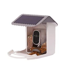 Smart Bird Feeder, with 128GB Memory, Gray