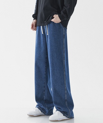 Pantalones de mezclilla rectos de gran tamaño para hombre Primavera Verano de colección - Imagen 41 de 46