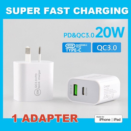 20W USB Type-C Wall Adapter Fast Charger PD Power For iPhone 15 14 Pro Max iPad - Picture 18 of 19