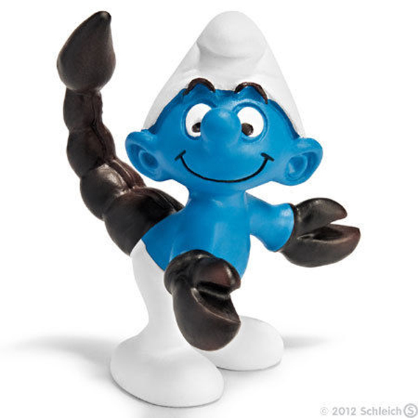 SCHLEICH 20727 Astrology Zodiac SCORPIO SMURF - RARE Smurfs