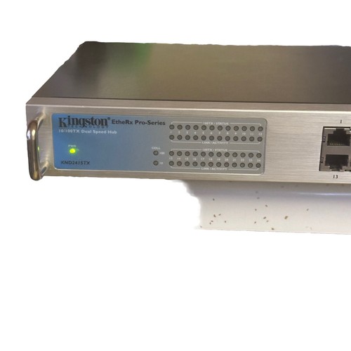 Network Switch EtheRx Kingston Pro Series 24 Port 10/100 Hub KND24TX - Picture 4 of 11