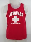 Lifeguard Muscle Shirt Sleeveless North Shore Hawaii Red Tank Top Mens Small
