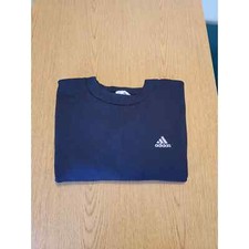 Vintage Made In USA White Tag Adidas Sweater Sweatshirt Crewneck black Size L