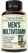 Men's Daily Multimineral Multivitamin Supplement. Vitamins A C E D B1 B2 B3 B5 B