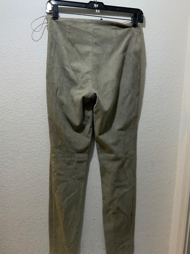 RALPH LAUREN PURPLE LABEL LAMB SUEDE LEATHER SKINNY PANTS SIZE 4 - Picture 4 of 13