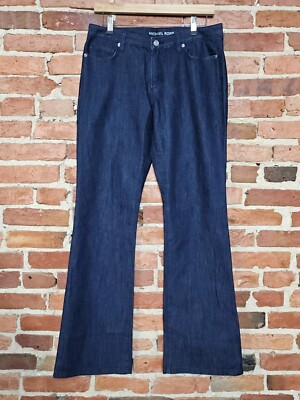 Michael Kors Jeans Womens Size 8 Blue Denim Bootcut Flat Front Stretch