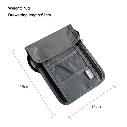 RFID Blocking Travel Body Wallet Passport Holder Neck Shoulder Document