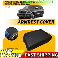 Fits 2007-2013 Toyota Tundra Console Lid Armrest Vinyl Leather Cover Black 110x Fits 2007-2013 Toyota Tundra Console Lid Armrest Vinyl Leather Cover Black 110x