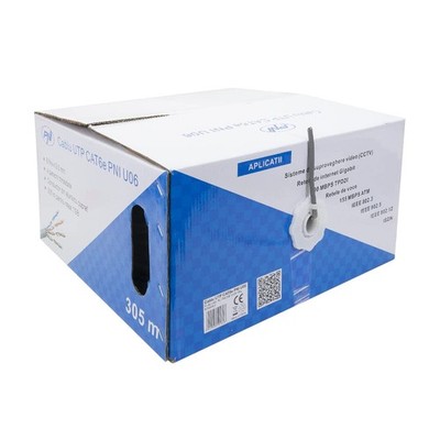 Enthernet LAN Kabel 305 m CAT6e U06 für Internet 1 Gigabit/Überwachungssystem...