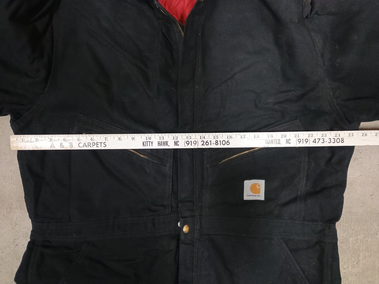 Vintage Carhartt X01 Coveralls Overalls Quilted Insulated Sz 48 USA Union Made thumbnail 9