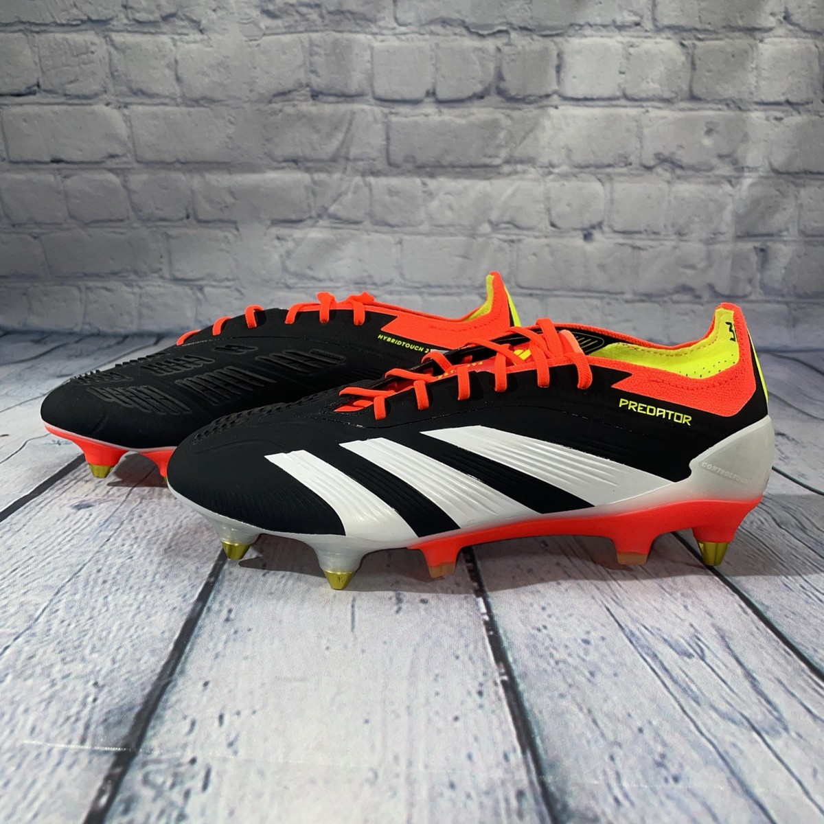 Adidas Predator Elite SG Soccer Cleats Solar Red Black IG7784 Mens