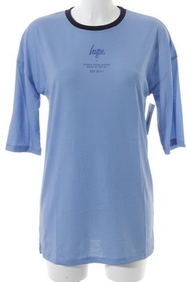 HYPE Longshirt Damen Shirt Gr. DE 40 blau-hellblau-dunkelblau Casual-Look