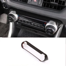 Fit For Toyota RAV4 19-22 Brushed black Central Console AC Switch Panel Trim 1*