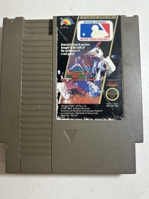 Nintendo NES Lot of 2: Major League Baseball + Tecmo NBA Basketball - Free Ship