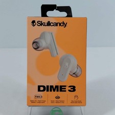 New Skullcandy Dime 3 Noise Cancelling Wireless Earbuds Bone S2DCW