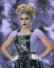 Alexa Bliss Funhouse (metallic 8x10) WWE photo signed auto autographed