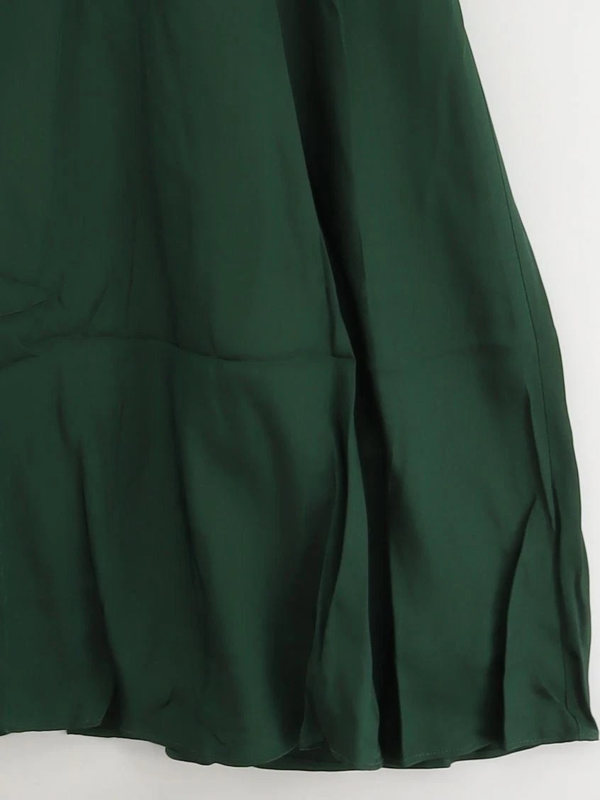 Maxi abito donna Kate Spade UK 10 seta verde nuovo con etichette